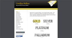 Desktop Screenshot of carolinabullion.com
